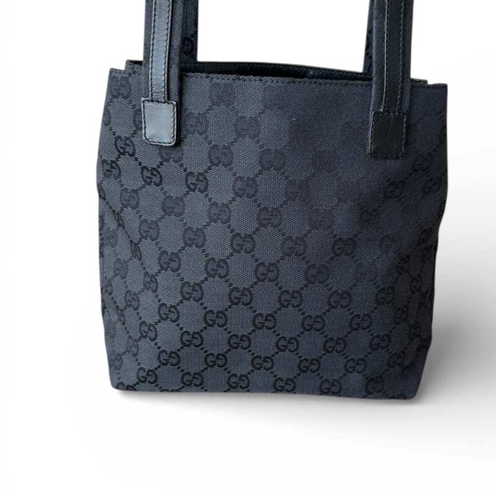 Gucci Black Monogram Tote Bag - Picture 7 of 16